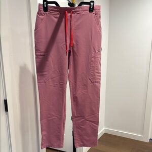 FIGS Chalk Pink Cargo Pants